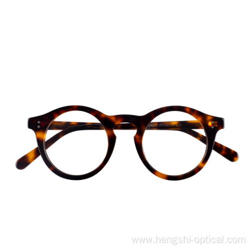 Latest Custom Logo Fancy Retro Acetate Optical Eyeglasses Frames